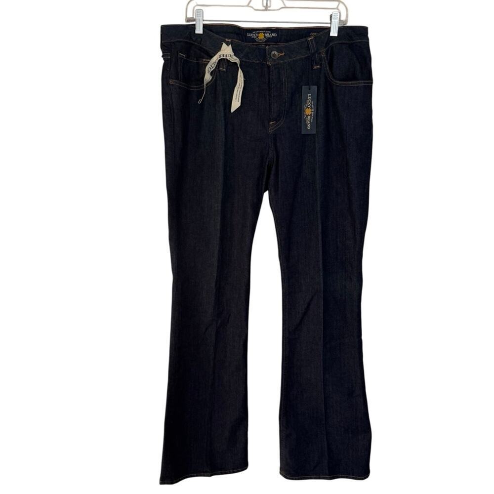 Lucky Brand Low Rise Ginger Bootcut Women's Dark Wash Jeans Size 16W NWT